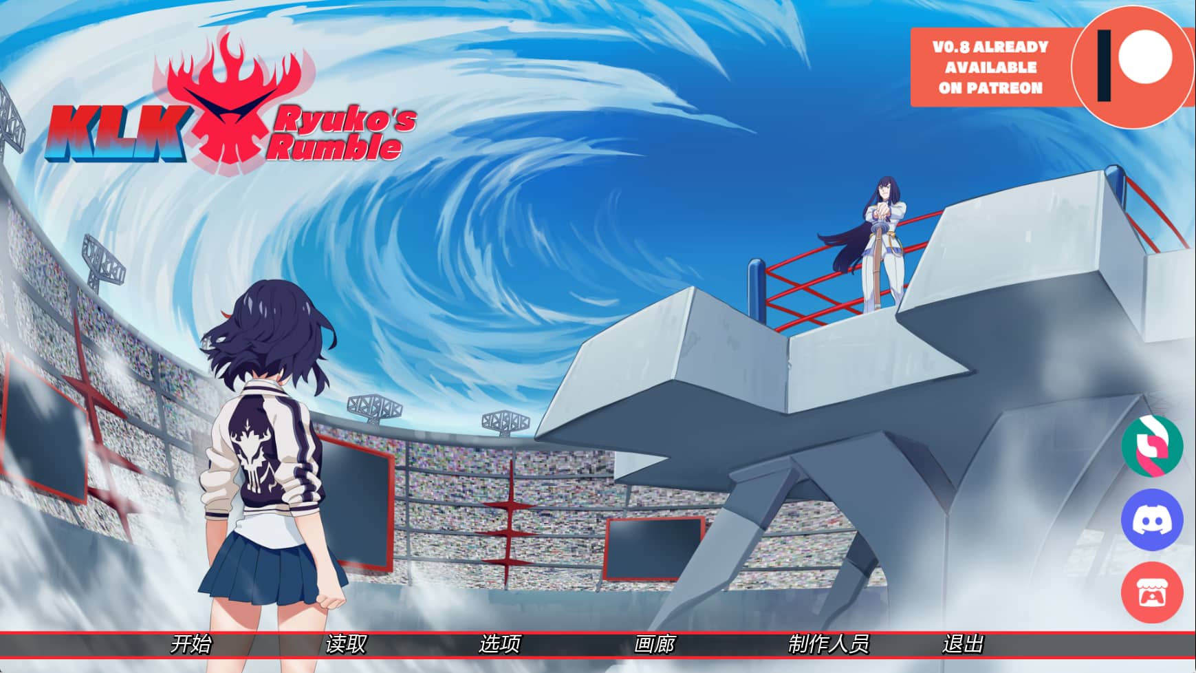 【PC/安卓/AI汉化版/日系/2D/SLG游戏/1.47G】斩服少女：缠流子大乱斗 (KLK: Ryuko\’s Rumble) Ver0.7 AI汉化版+PC+安卓+日系SLG游戏+1.47G