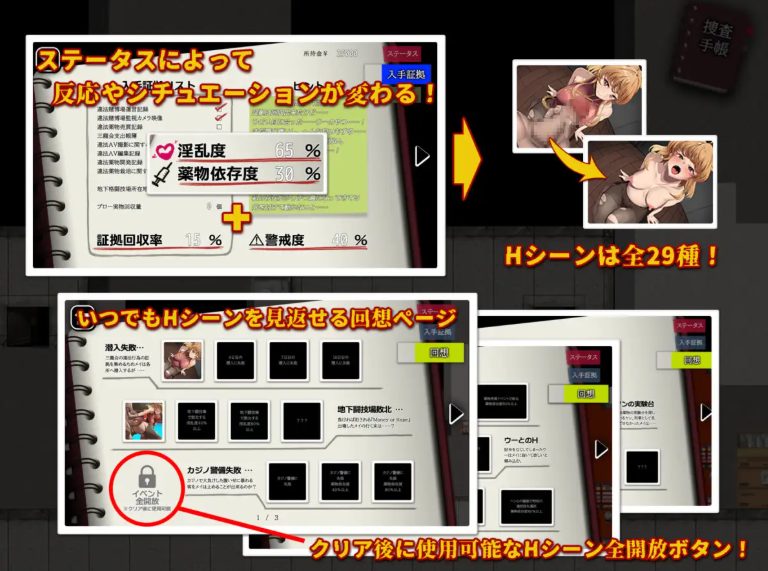 【PC/AI汉化/日式/RPG游戏/1.30G】 特别对策4班香格里&middot;梅的潜入搜查 ～查处违法药品～  AI汉化版+全回想存档+日式RPG游戏+1.30G