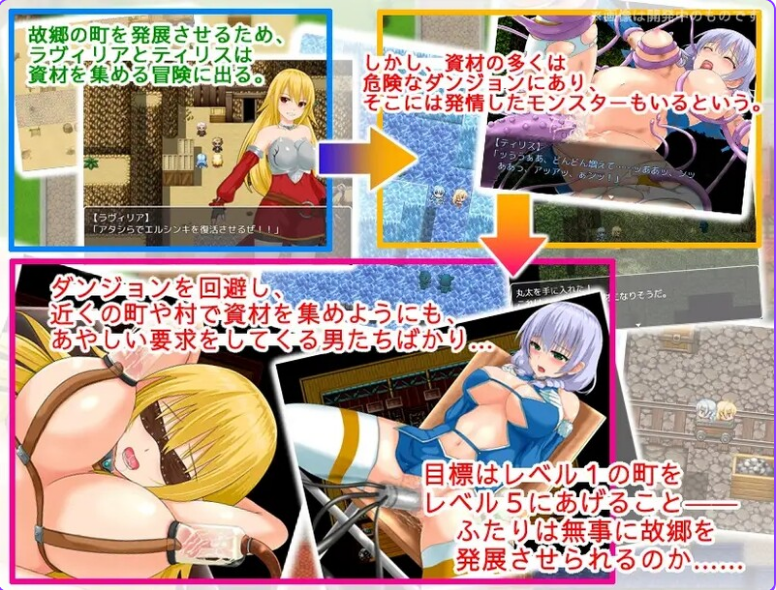 【PC/官中/日式/RPG游戏/833M】 复兴游记 リバイバルクエスト 恥ずかしさに耐えて町を発展させる Ver1.03 官中版 完整版+日式RPG游戏+833M