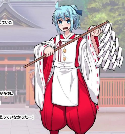 【PC/AI汉化/日系/MTool/RPG游戏/433M】传闻中的裂口女竟是地雷系美少女！？神社小哥能否成功退治！(噂のくち裂け女は地雷系美少女だった！?退治できるのか神主君！) AI汉化版+日系MTool RPG游戏+433M